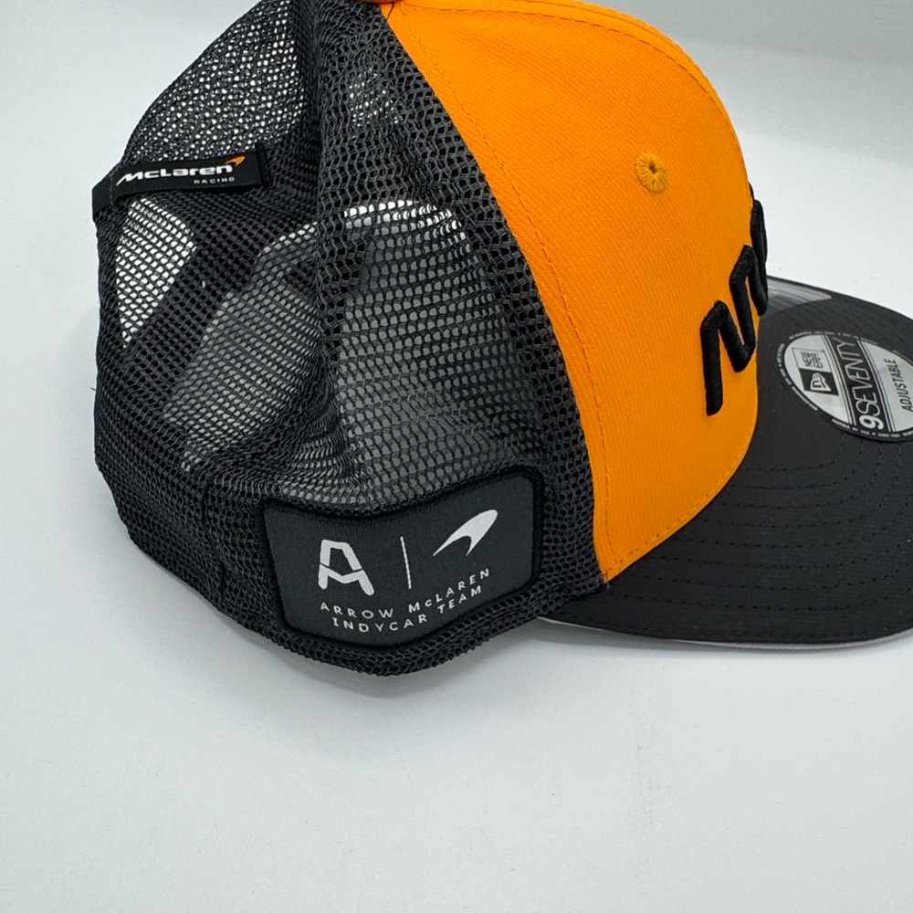 NWT 2025 Arrow McLaren New Era Black and Orange Cap - Picture 3 of 7